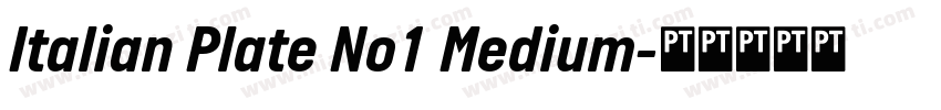 Italian Plate No1 Medium字体转换